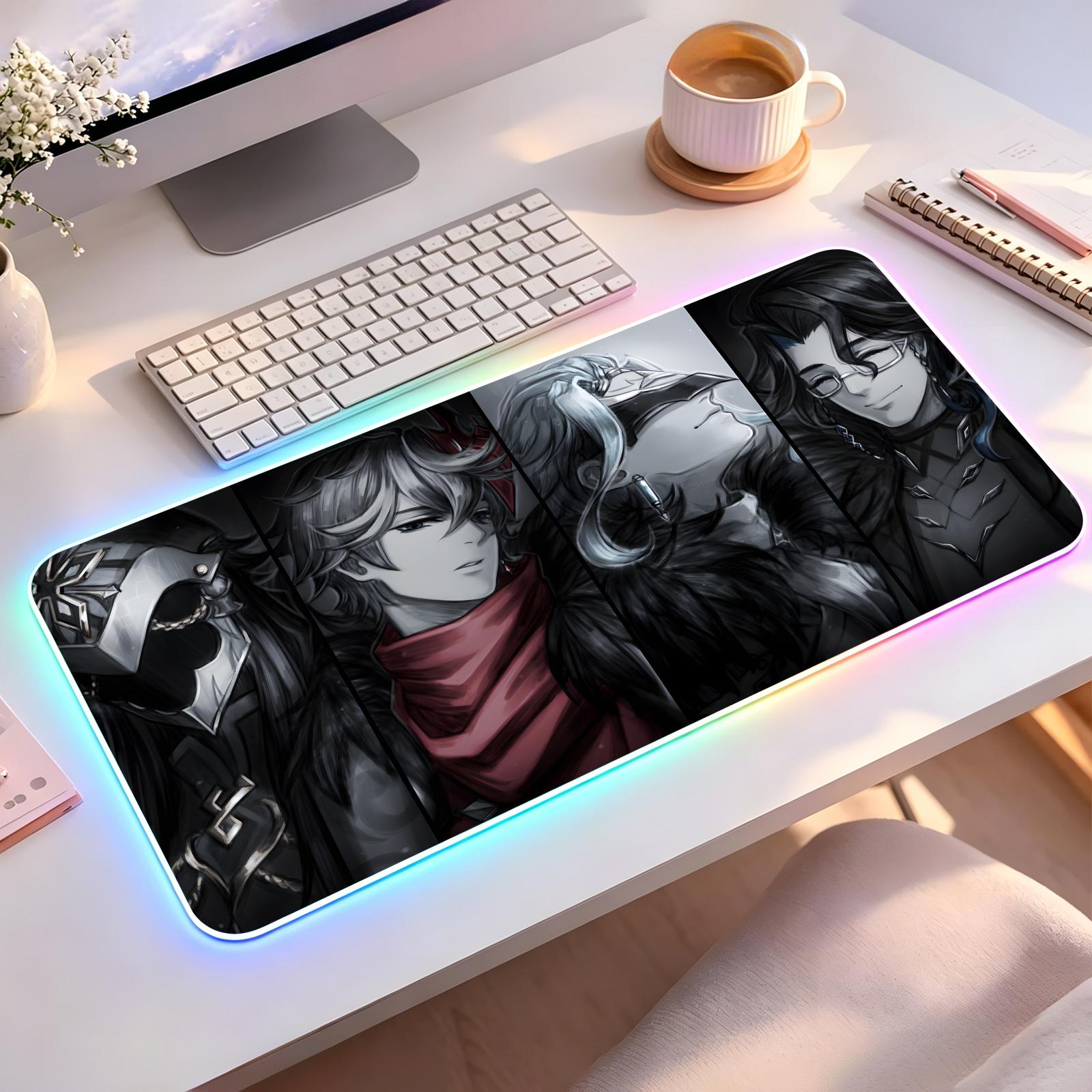 Mouse Pad Extended Rgb - وسادة فأرة ألعاب إلكترونية كبيرة بإضاءة
