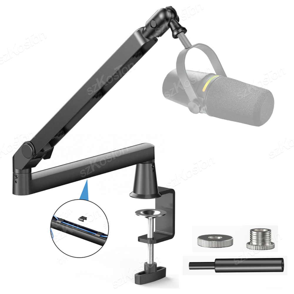 Microphone Arm Boom - ذراع ميكروفون احترافي منخفض المستوى مع