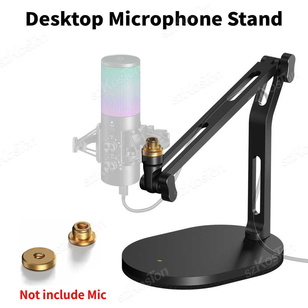 Microphone Arm Boom - حامل ميكروفون مكتبي قابل للطي لـ