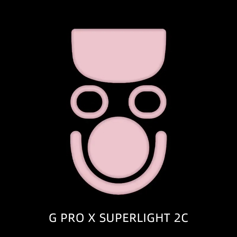 Logitech Mouse G Pro X Superlight - أقدام فأرة ICE/Yanzi باللون الوردي لفأرة