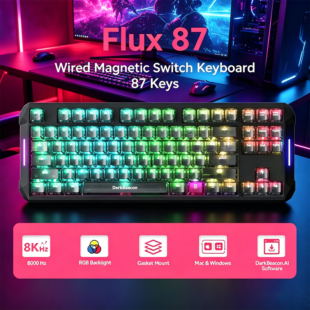 Esports Gaming Photo - لوحة مفاتيح الألعاب السلكية DarkBeacon Flux
