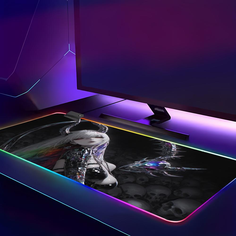 لوحة ماوس ألعاب كبيرة من HYBXA - مراجعة Mouse Pad Extended Rgb وسعره