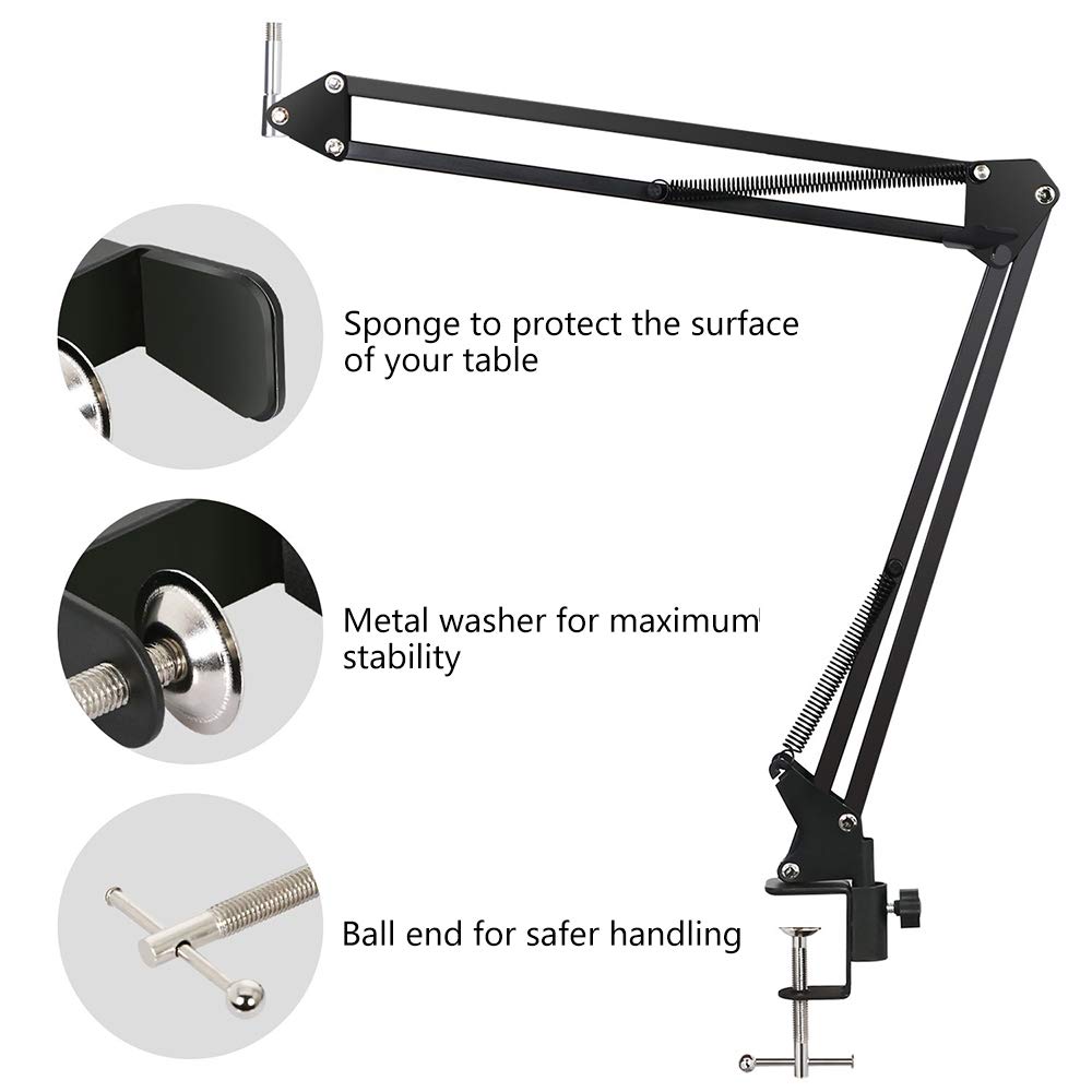 حامل ميكروفون NB 35 قابل للتعد - مراجعة Microphone Arm Boom وسعره