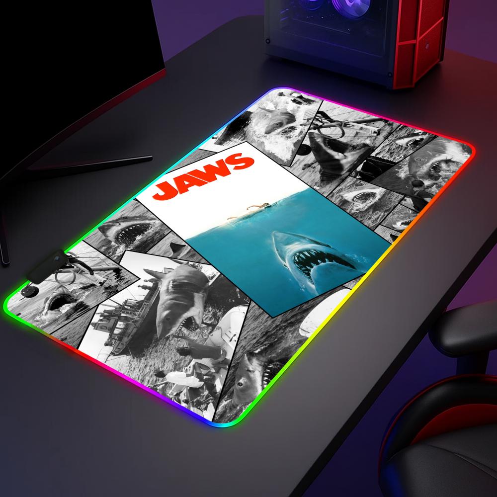 لوحة ماوس Jaws Movie Ocean S R - مراجعة Mouse Pad Extended Rgb وسعره