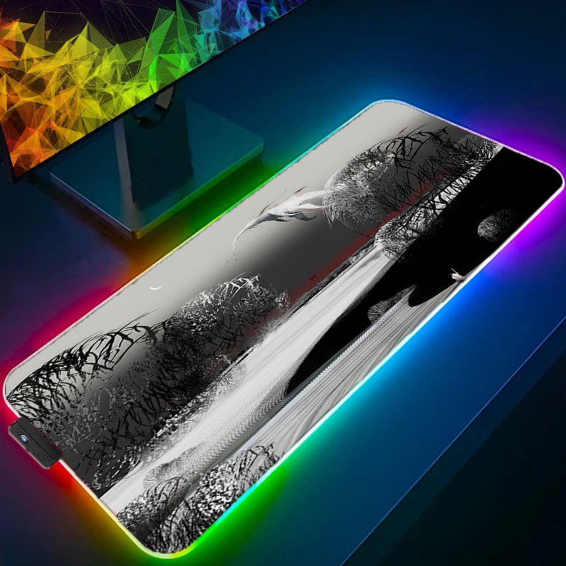 لوحة ماوس RGB LED متعددة الحجم - مراجعة Mouse Pad Extended Rgb وسعره