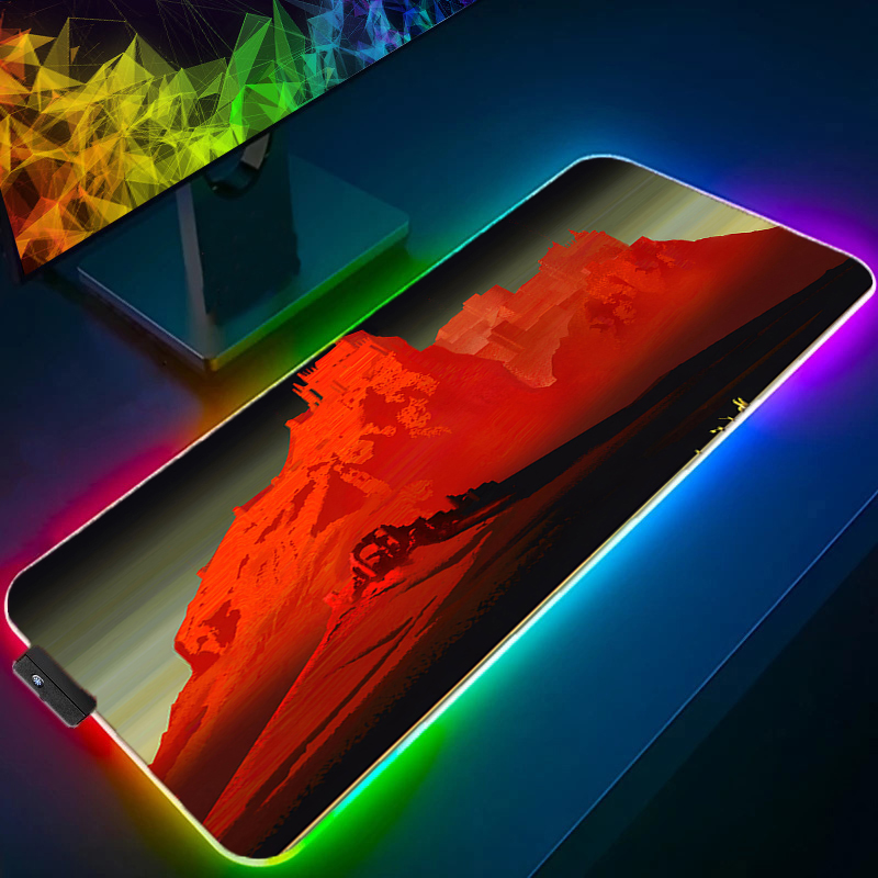 لوحة ماوس RGB LED متعددة الحجم - مراجعة Mouse Pad Extended Rgb وسعره