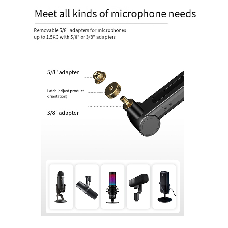 حامل ميكروفون قابل للتعديل 360 - مراجعة Microphone Arm Boom وسعره