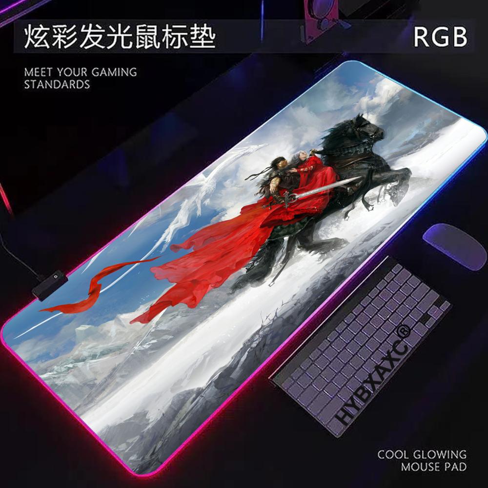 لوحة ماوس RGB LED HD Guild War - مراجعة Mouse Pad Extended Rgb وسعره