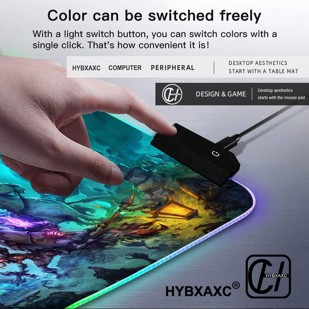 لوحة ماوس LED عالية الدقة RGB  - مراجعة Mouse Pad Extended Rgb وسعره