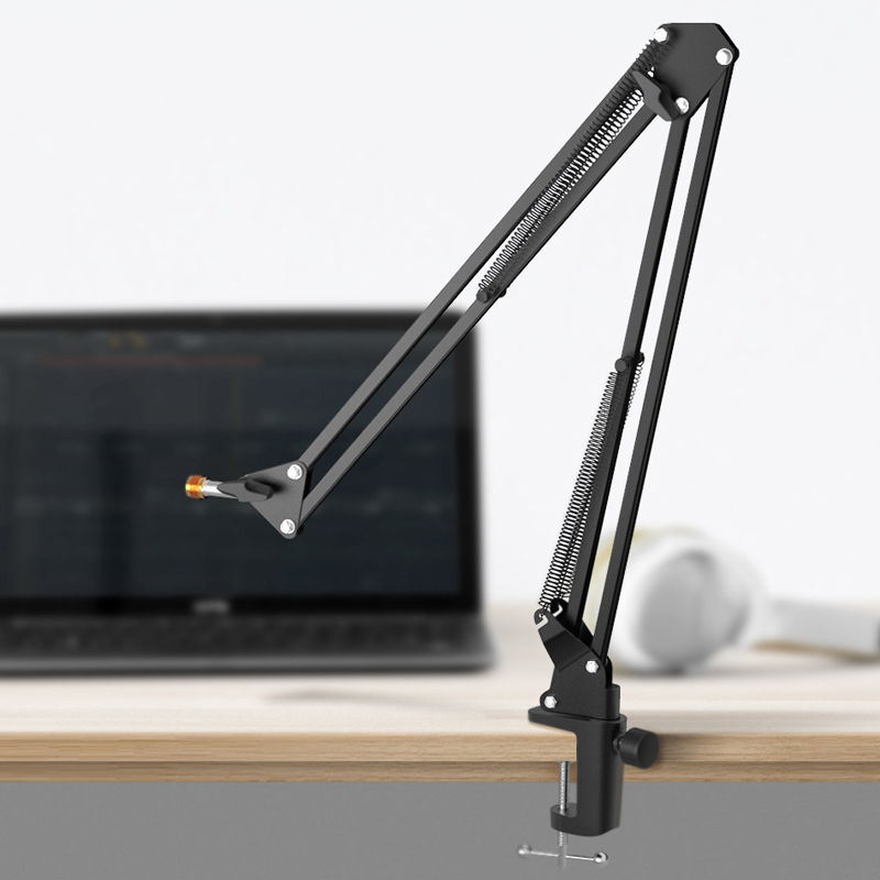 حامل ذراع مقص للميكروفون قابل  - مراجعة Microphone Arm Boom وسعره