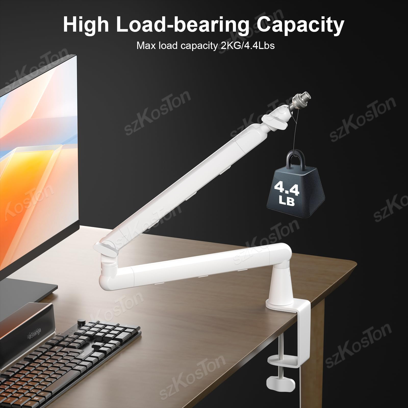 حامل ميكروفون منخفض قابل للتعد - مراجعة Microphone Arm Boom وسعره
