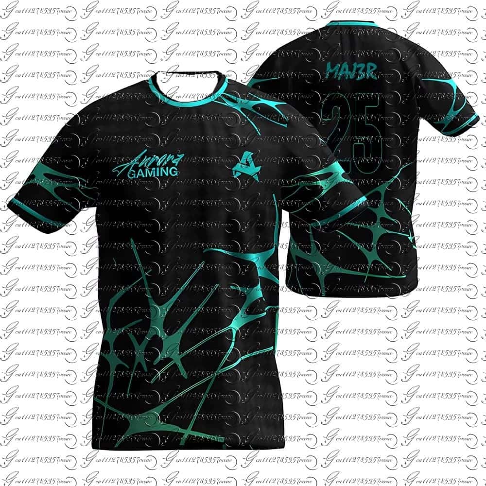 أطقم صيفية جديدة لنادي أورورا  - مراجعة Custom Esports Gaming Jersey وسعره