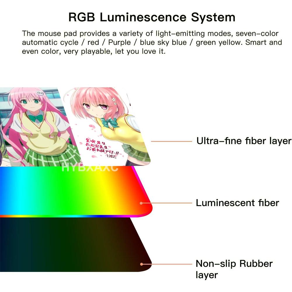 لوحة ماوس مطاطية من To Love-Ru - مراجعة Mouse Pad Extended Rgb وسعره
